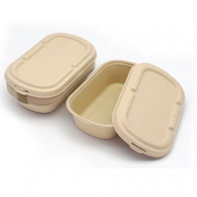 Disposable Food Container Packaging Box Biodegradable Paper