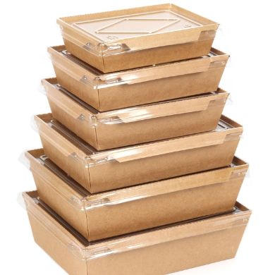 Kraft Paper Lunch Boxes with Lid